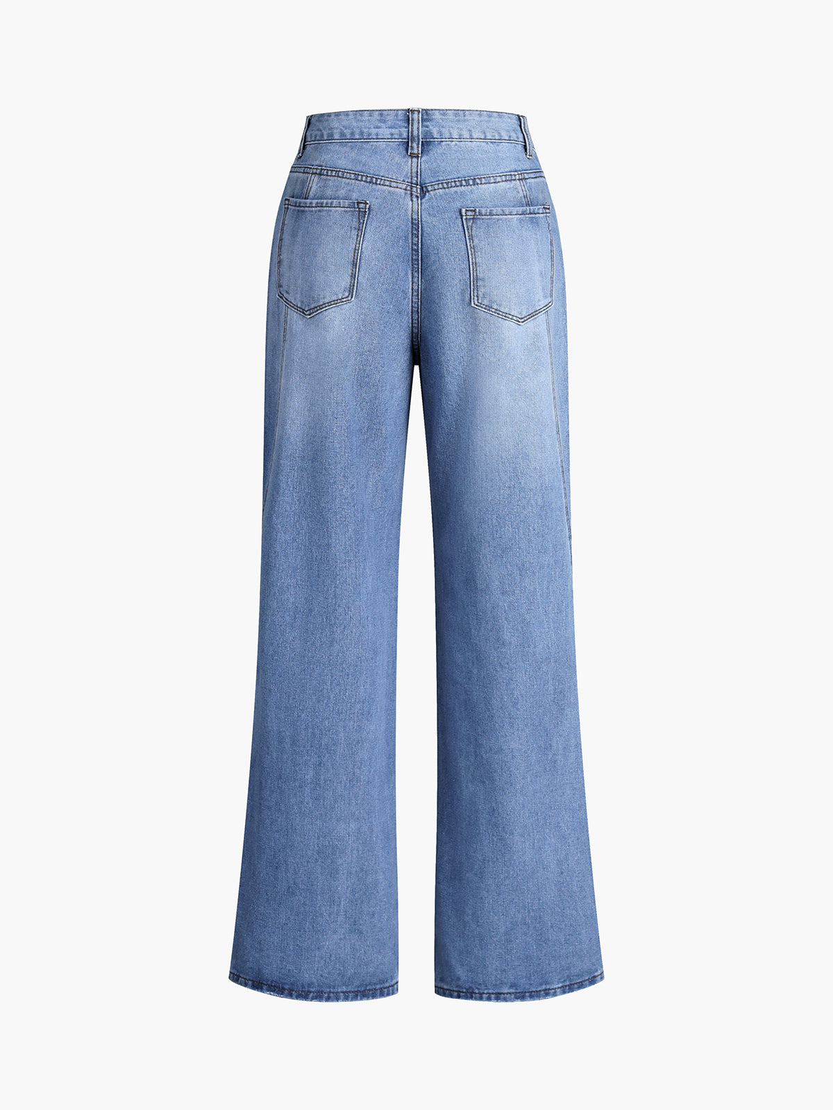 Retro denim classic straight jeans 