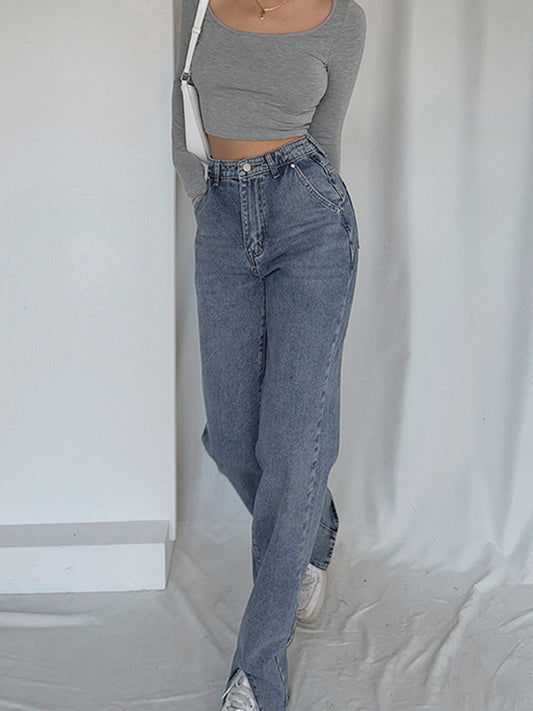 Denim urban broek