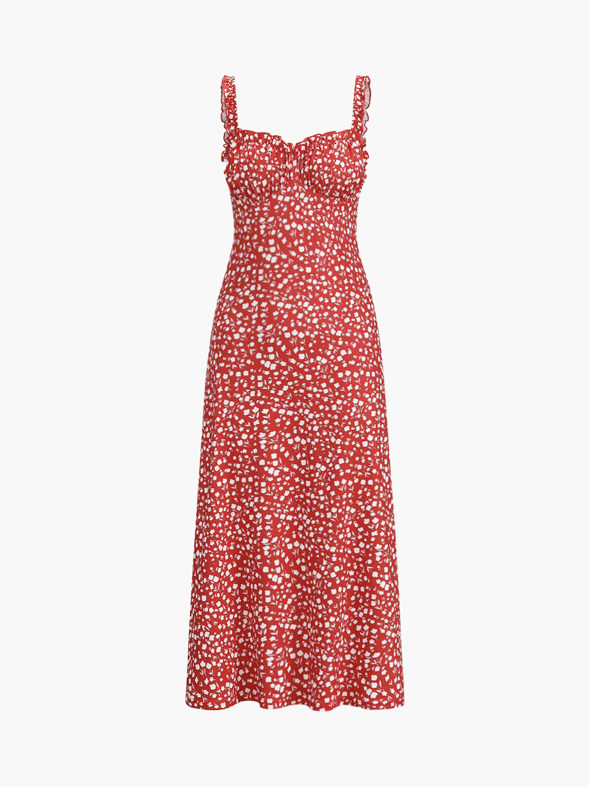Bohemia elegante bloemen midi jurk