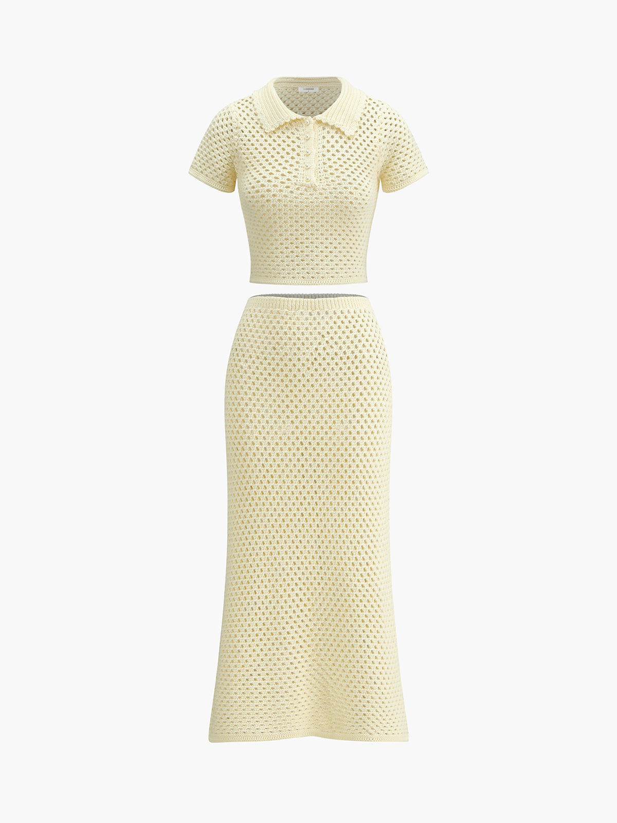 Luxury sparkle knitted midi skirt set 