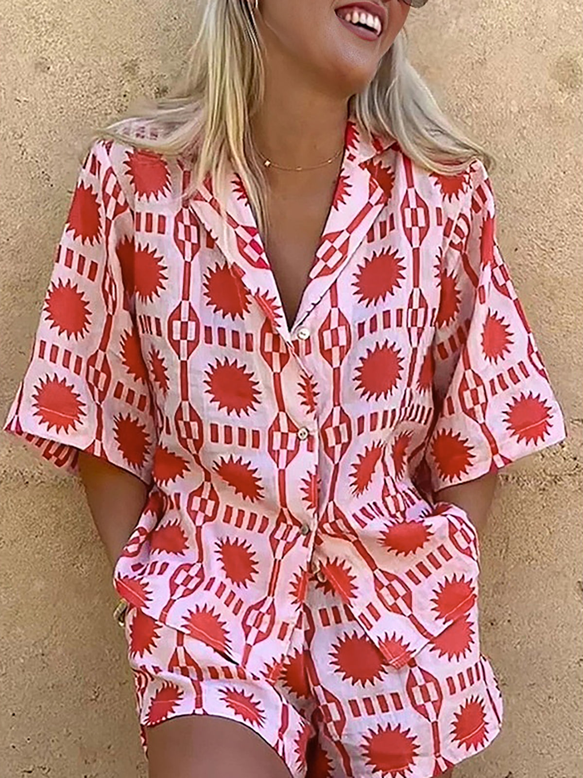 Paradiso tropische shorts set