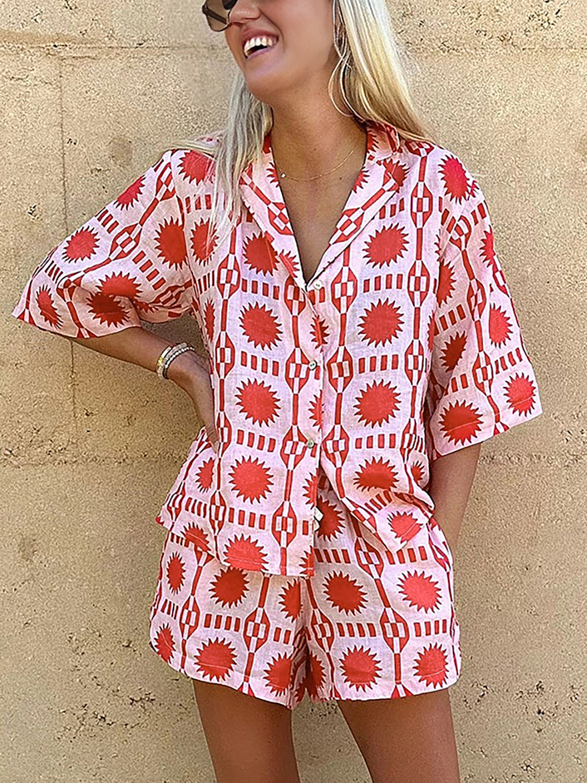 Paradiso tropische shorts set