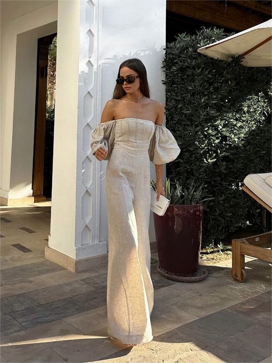Airy luxury linen jumpsuit 