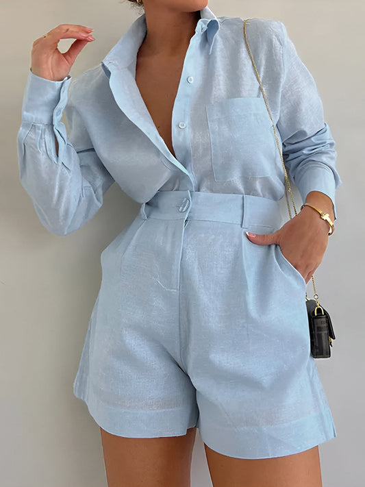 Luxe elegante shorts set