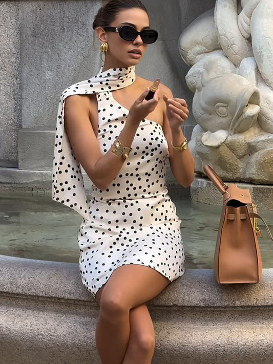Luna luxe satijnen jurk