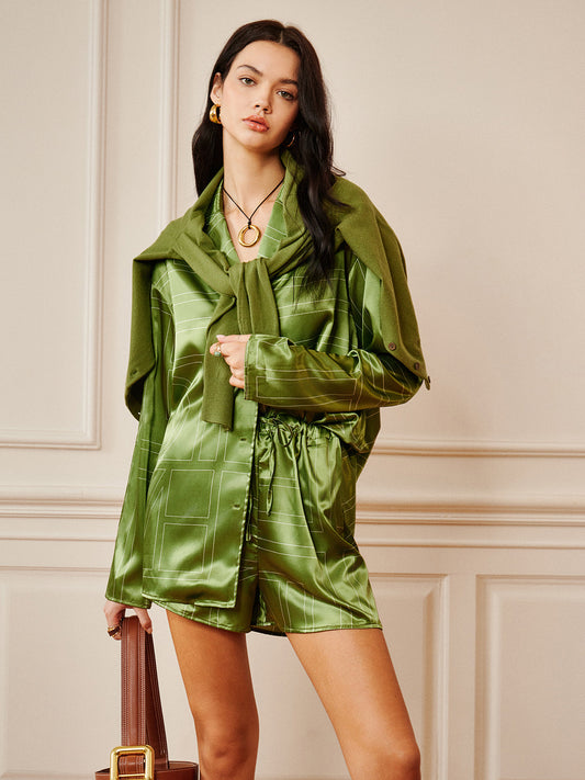 Luxurious satin spring set 