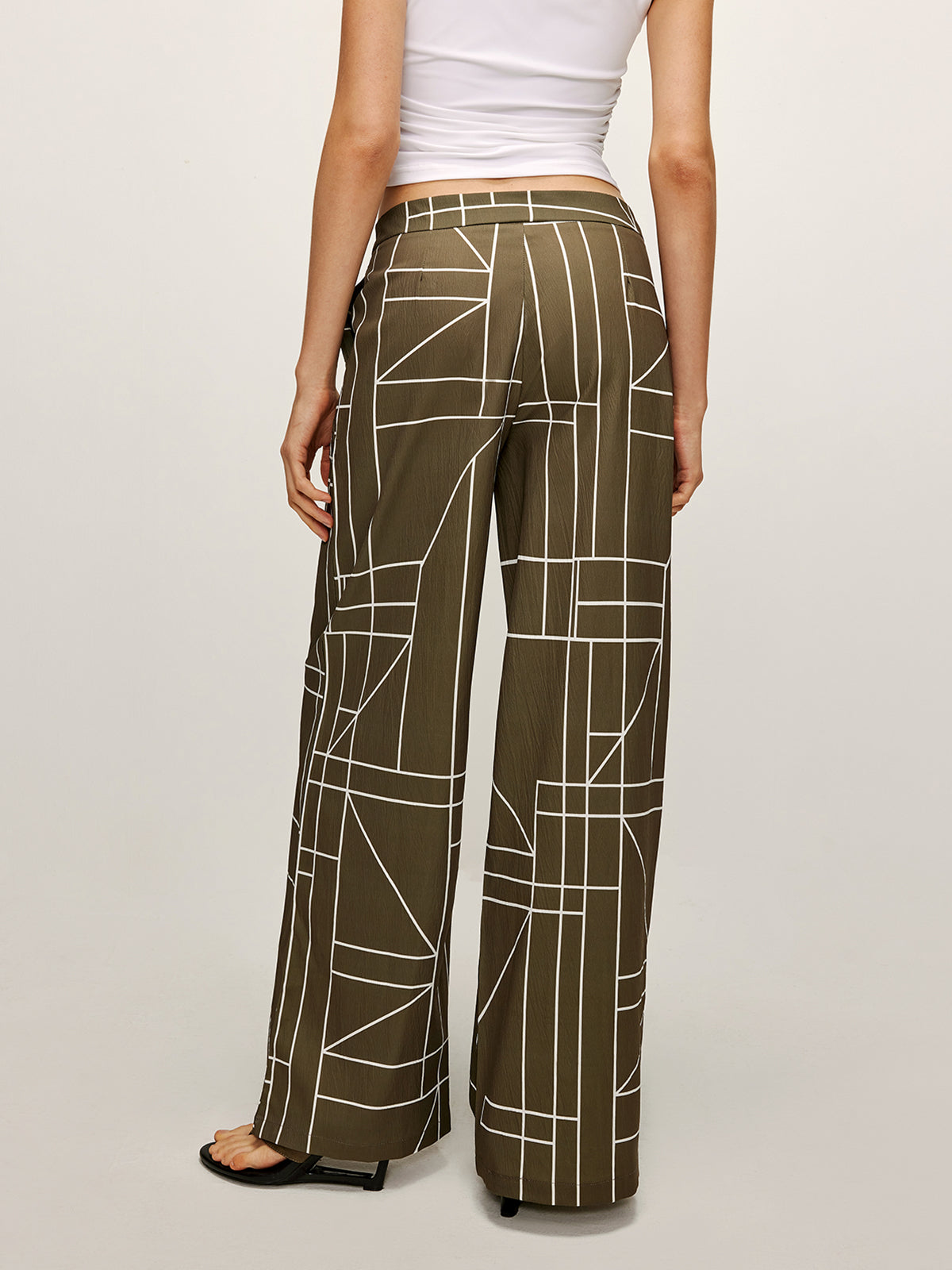 Palazzo printed wide trousers 