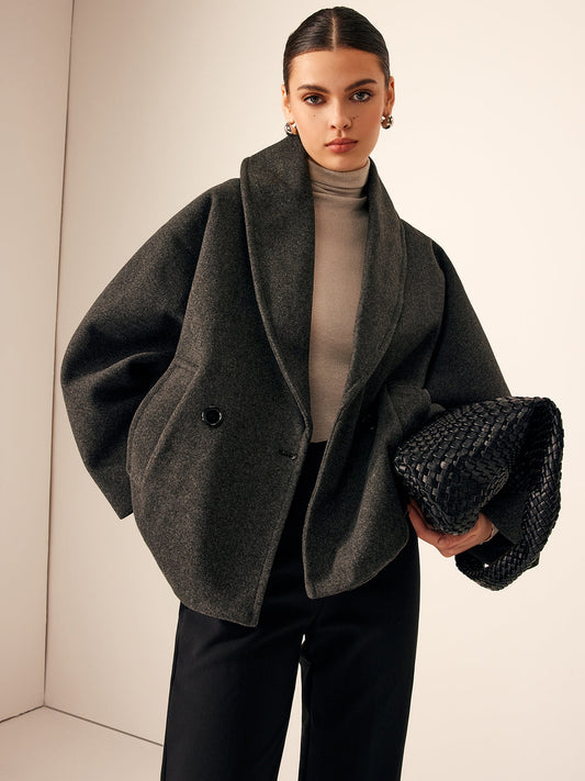 Luxura tweed oversized coat 