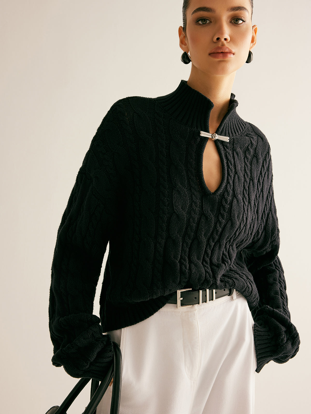 Eleganza katoenen gebreide top
