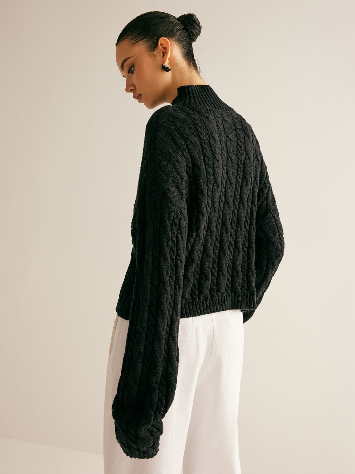 Eleganza katoenen gebreide top