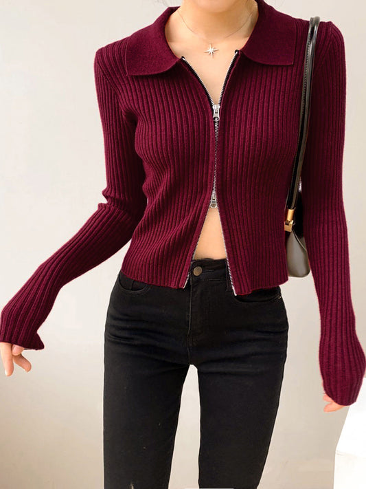 Rood verfijnd vest