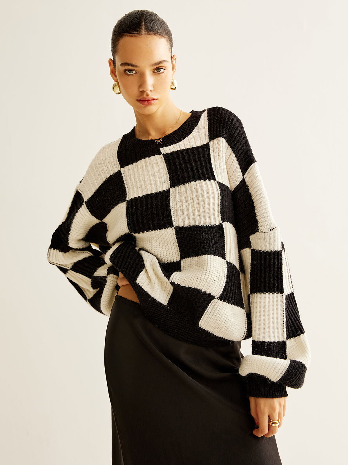 StylChic colorblock women's sweater 