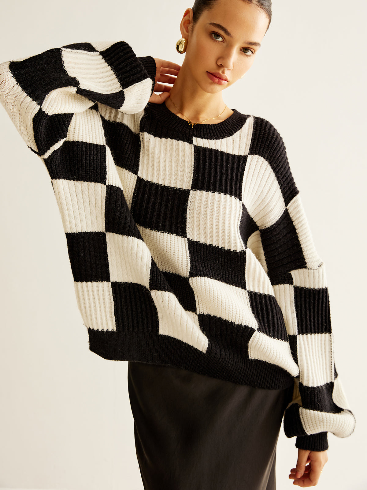StylChic colorblock women's sweater 