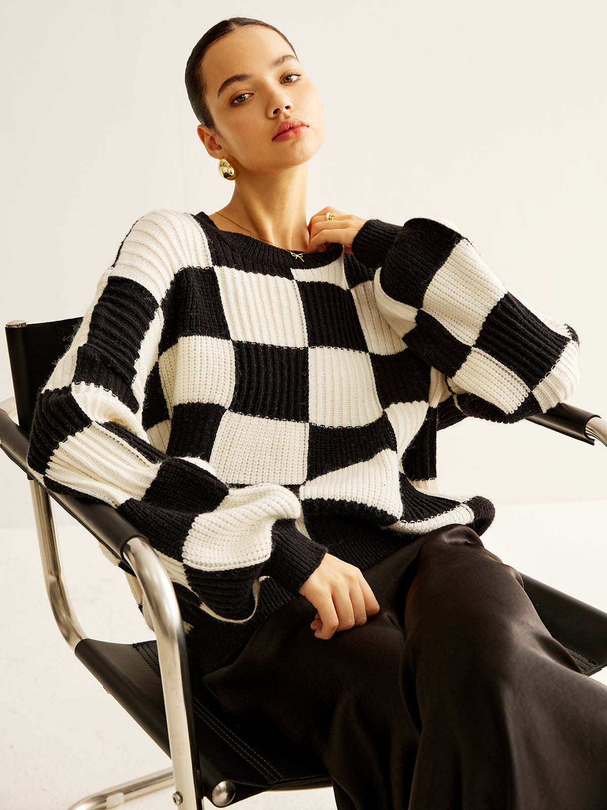 StylChic colorblock women's sweater 