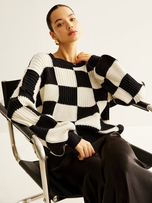 StylChic colorblock women's sweater 