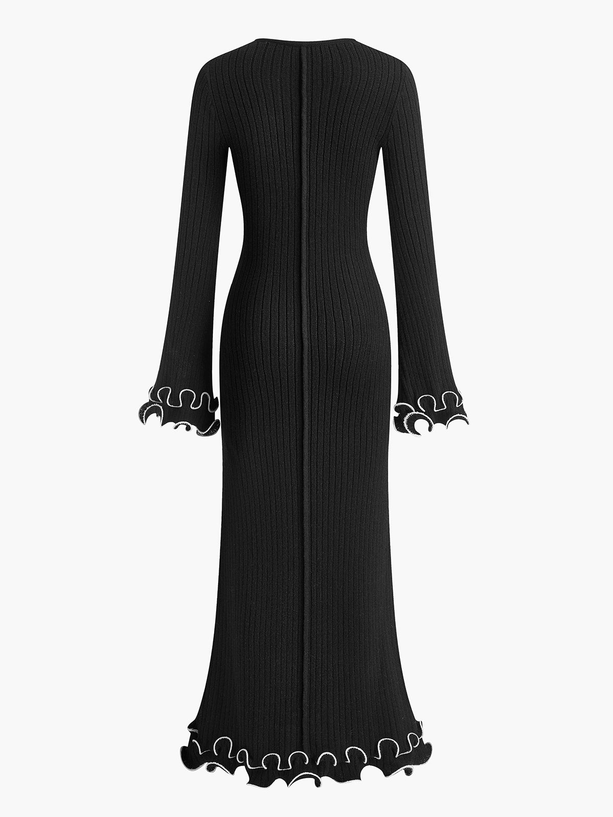 Eleganza gebreide jurk met trekkoord