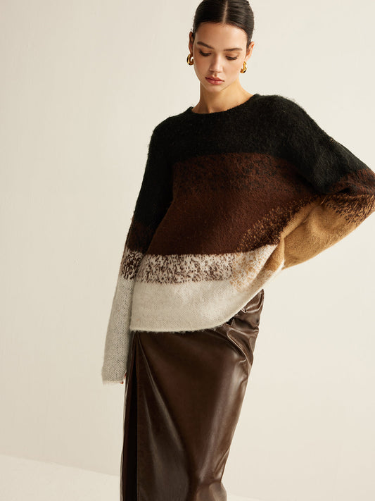 ColorBlend color block sweater 