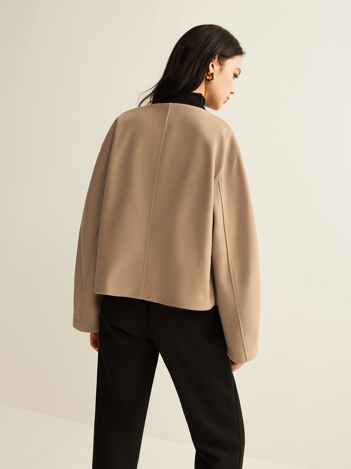 Minimalista blazer met elegante revers