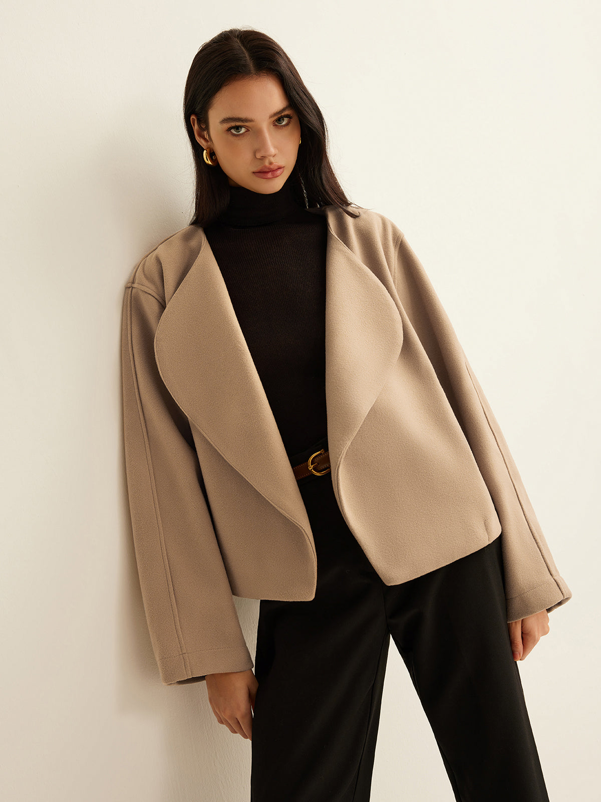 Minimalista blazer met elegante revers