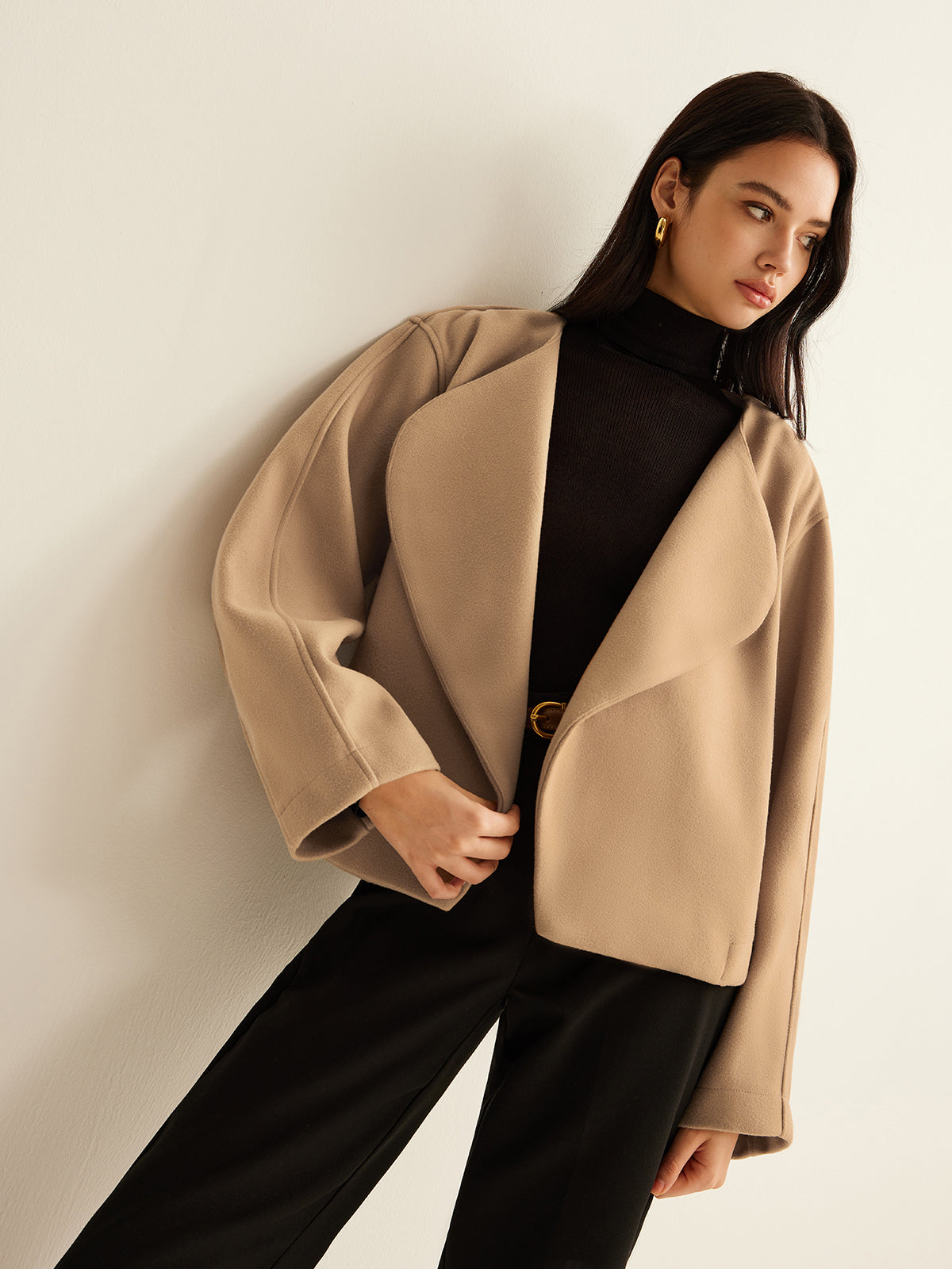 Minimalista blazer met elegante revers