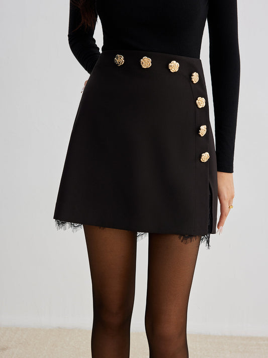 The beautiful woman luxury skirt 