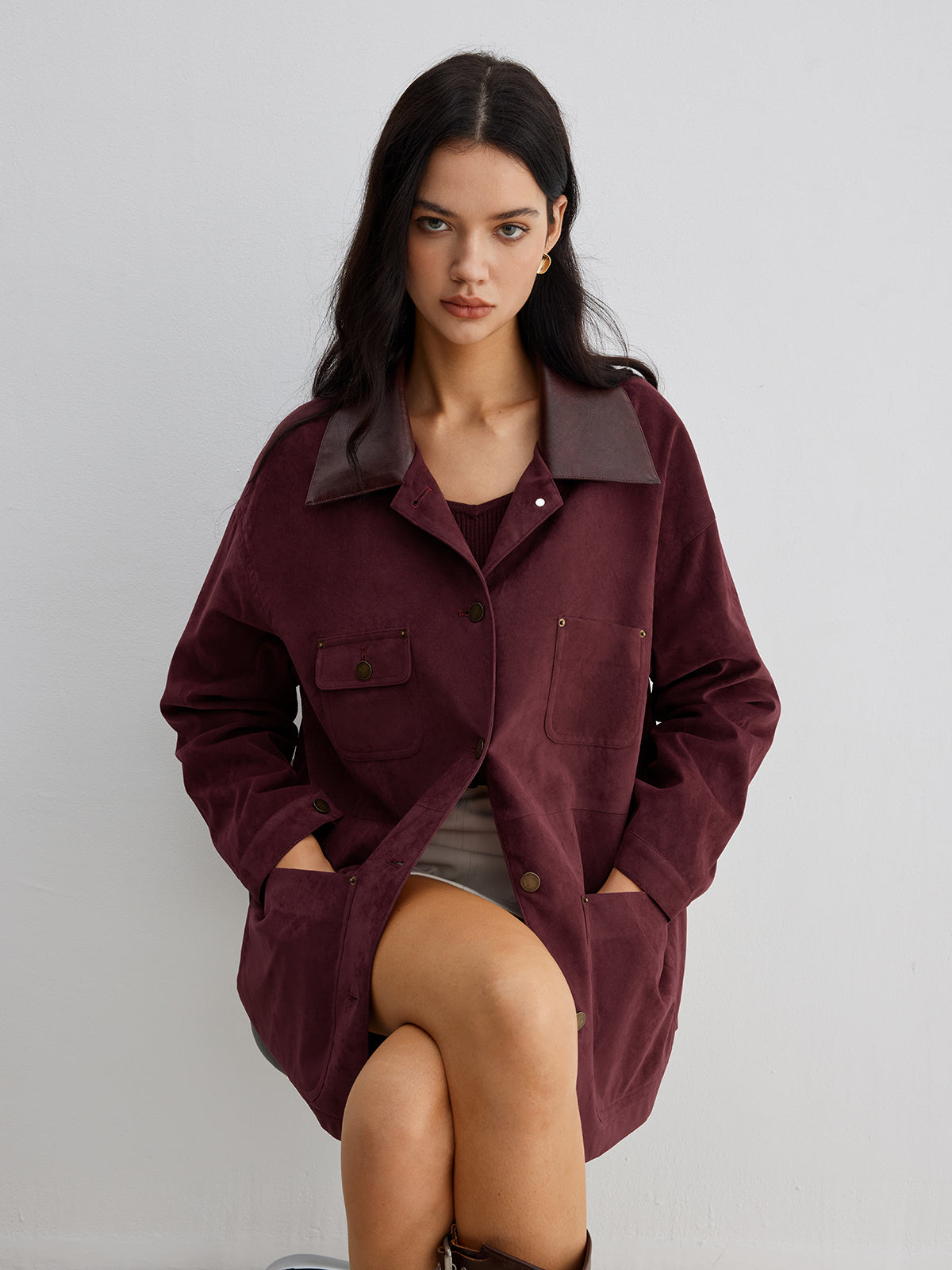 Luxe leather premium suède jas