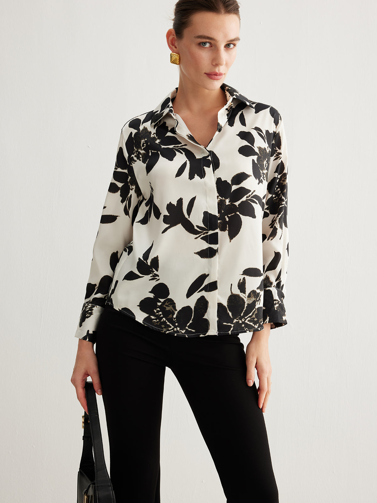 Lounge deluxe airy printed shirt 