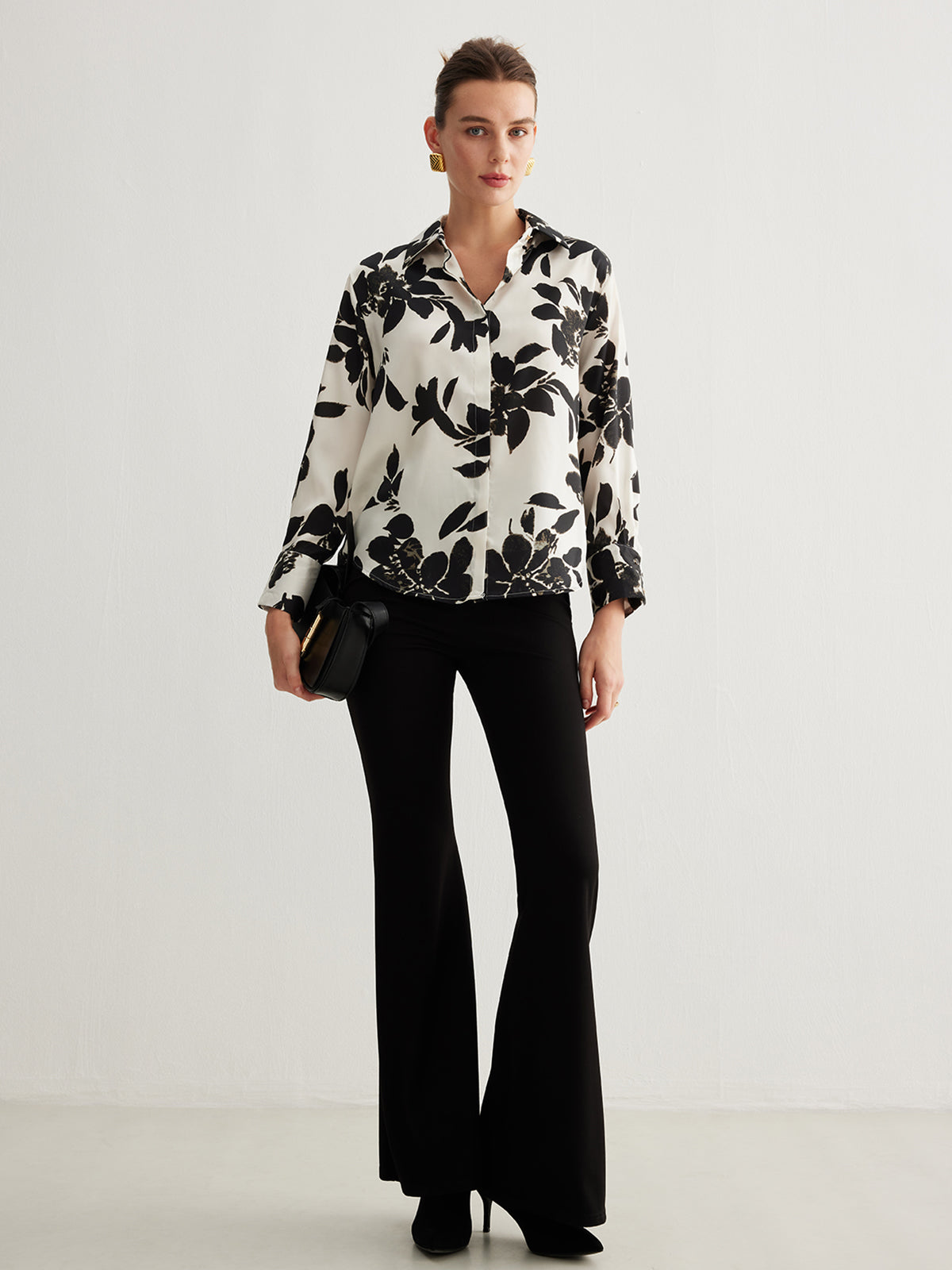 Lounge deluxe airy printed shirt 