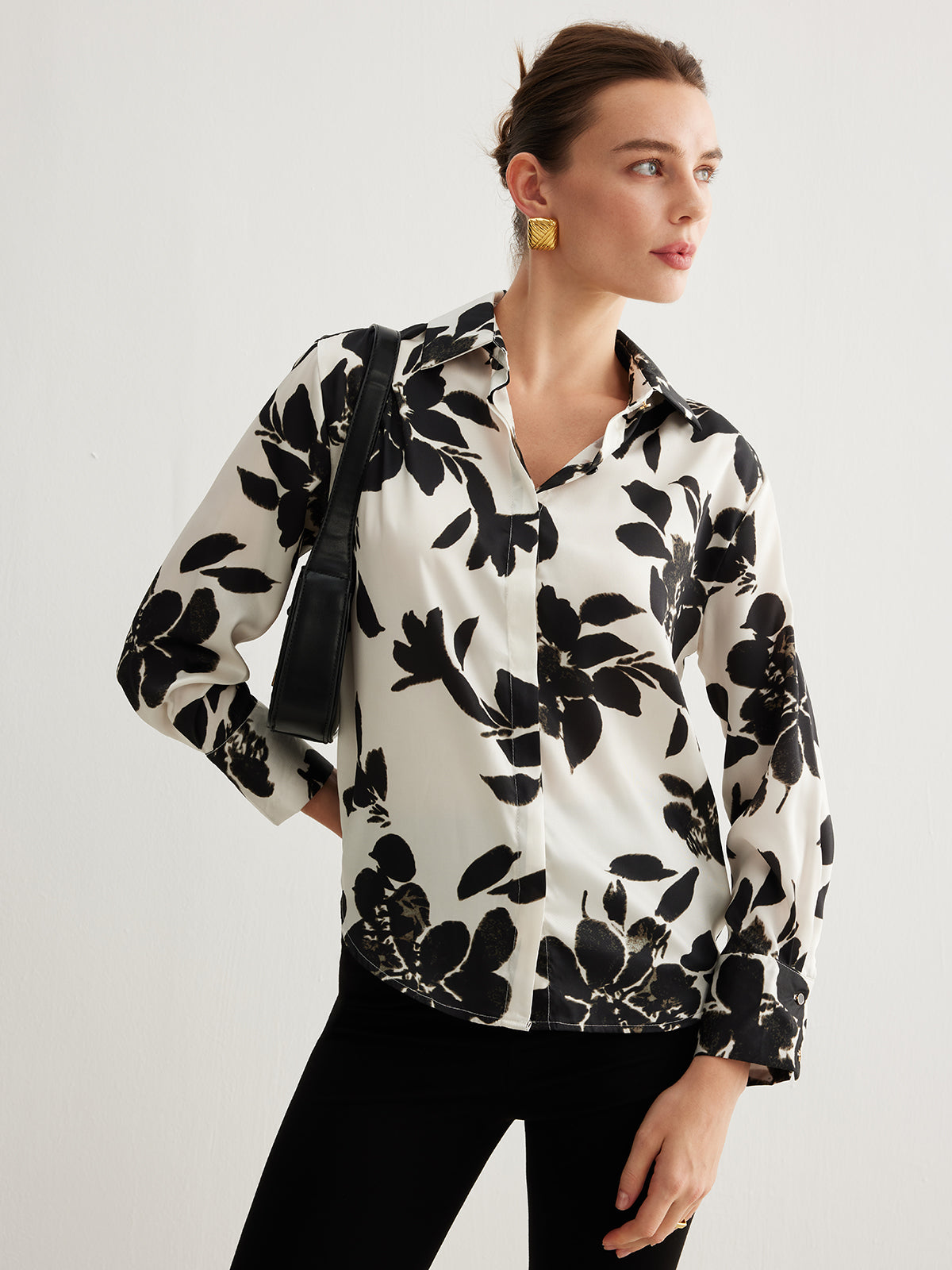 Lounge deluxe airy printed shirt 