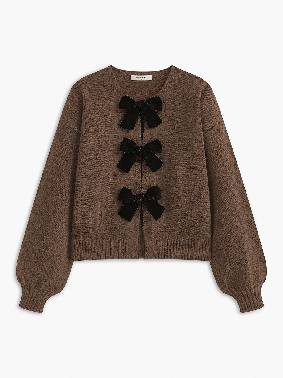 Luxury charm fluwelen trui met strik