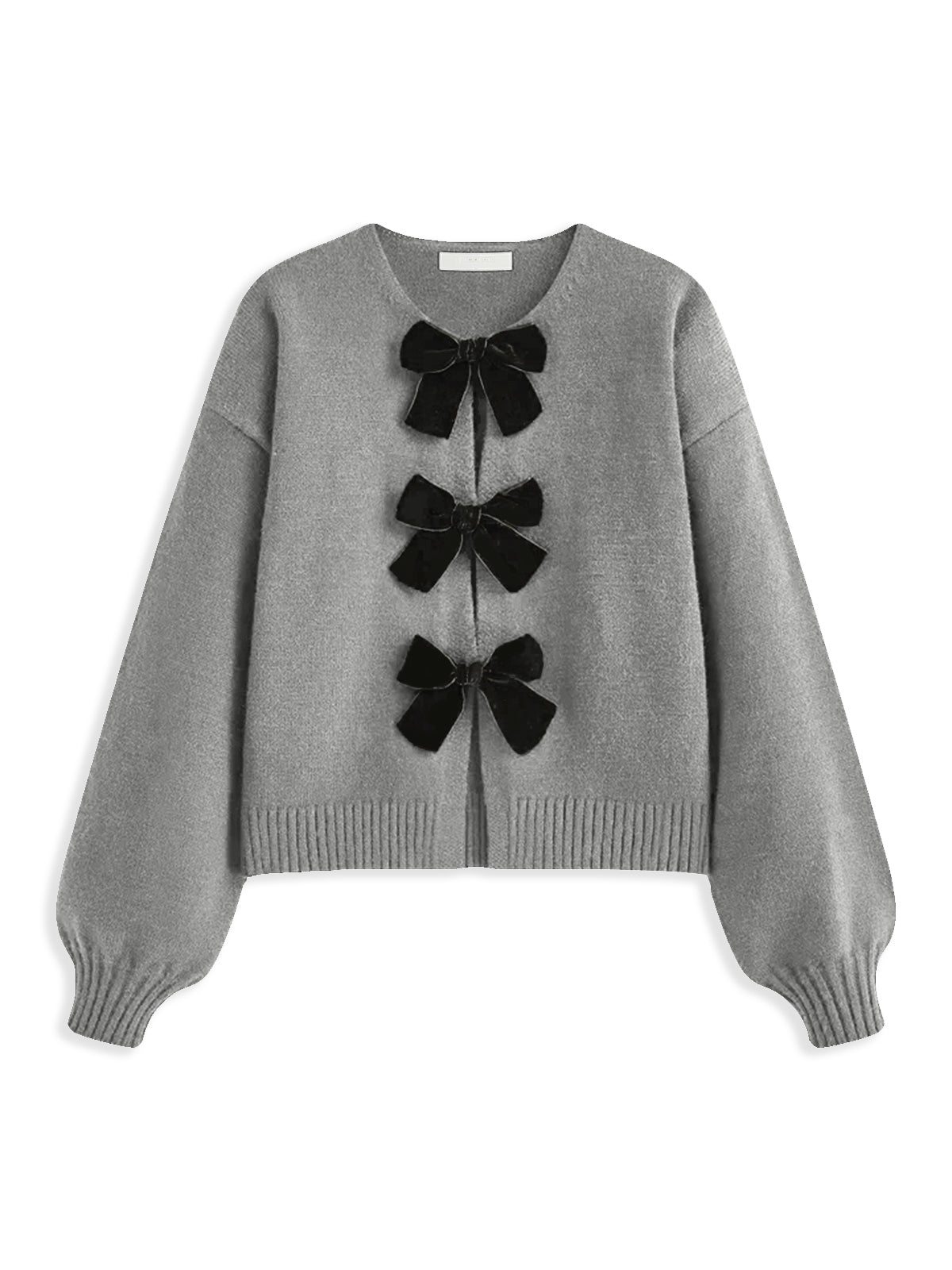 Luxury charm fluwelen trui met strik