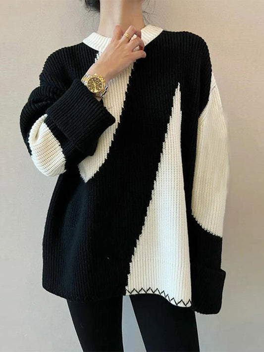 Zebrataur oversized trui met zebrapatroon