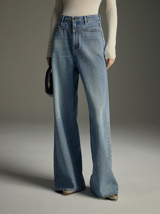 Denim elite stylish wide leg jeans 