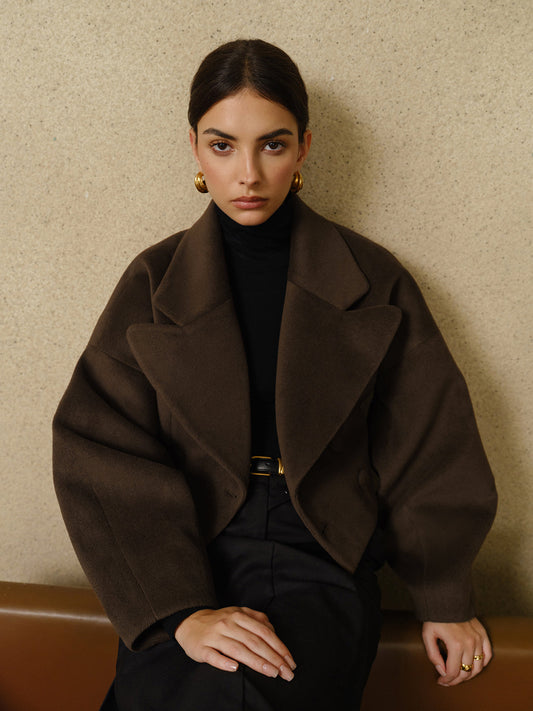 Chic tweed short coat 