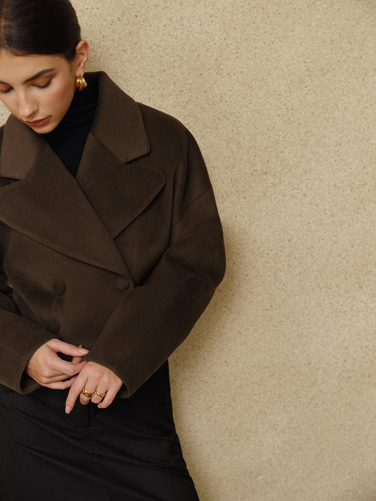 Chic tweed short coat 