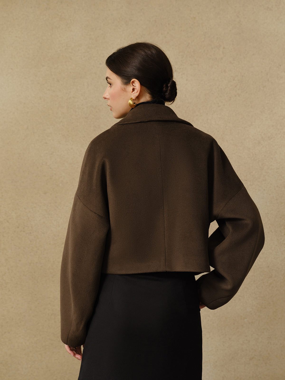 Chic tweed short coat 