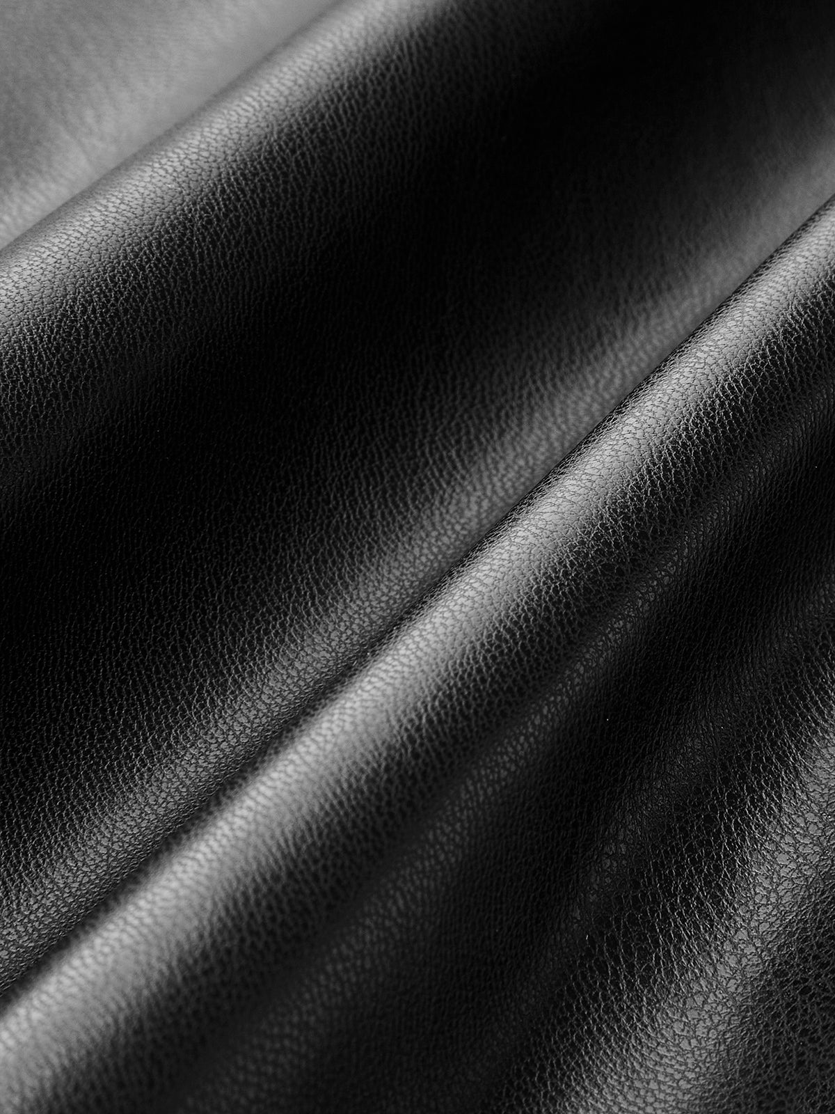 LuxeFlair pleated PU leather skirt 