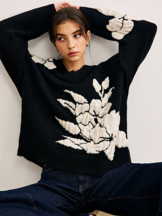 Eleganza v-neck knitted sweater 