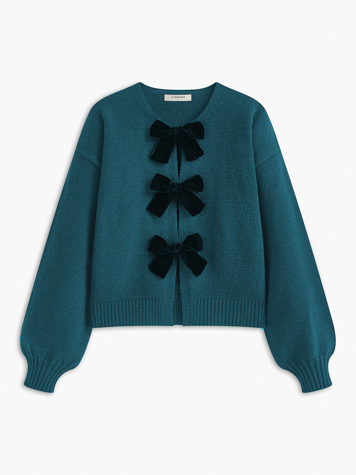 Luxury charm fluwelen trui met strik