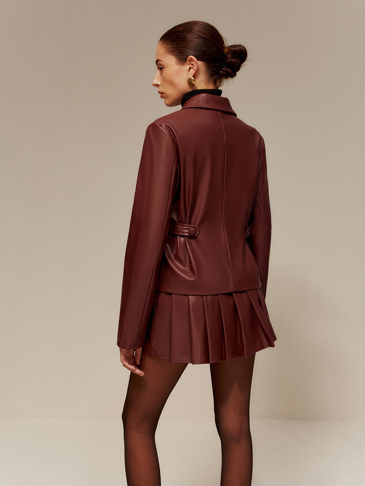 Luxe editie geplooide rok set