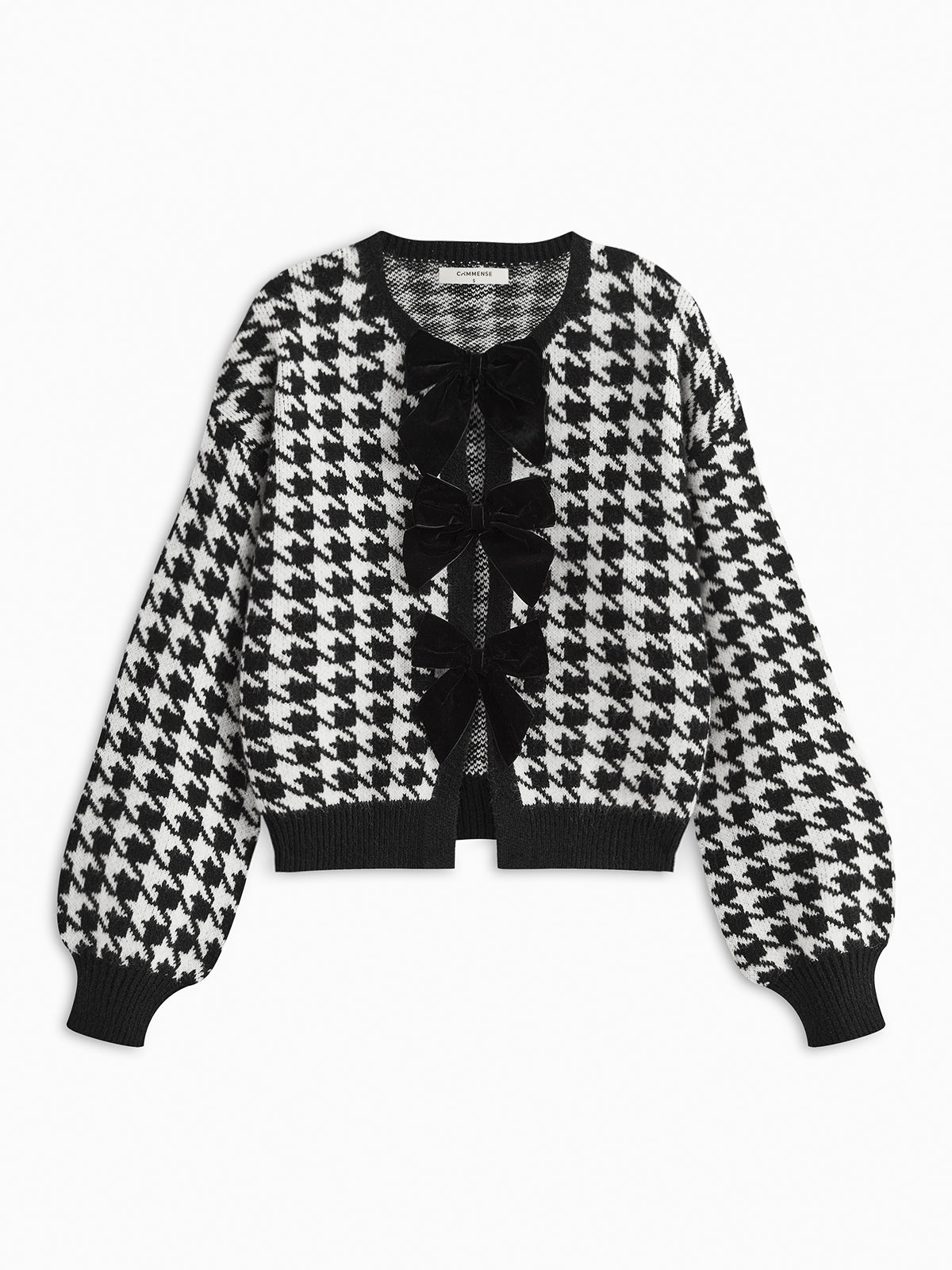 Luxury charm fluwelen trui met strik