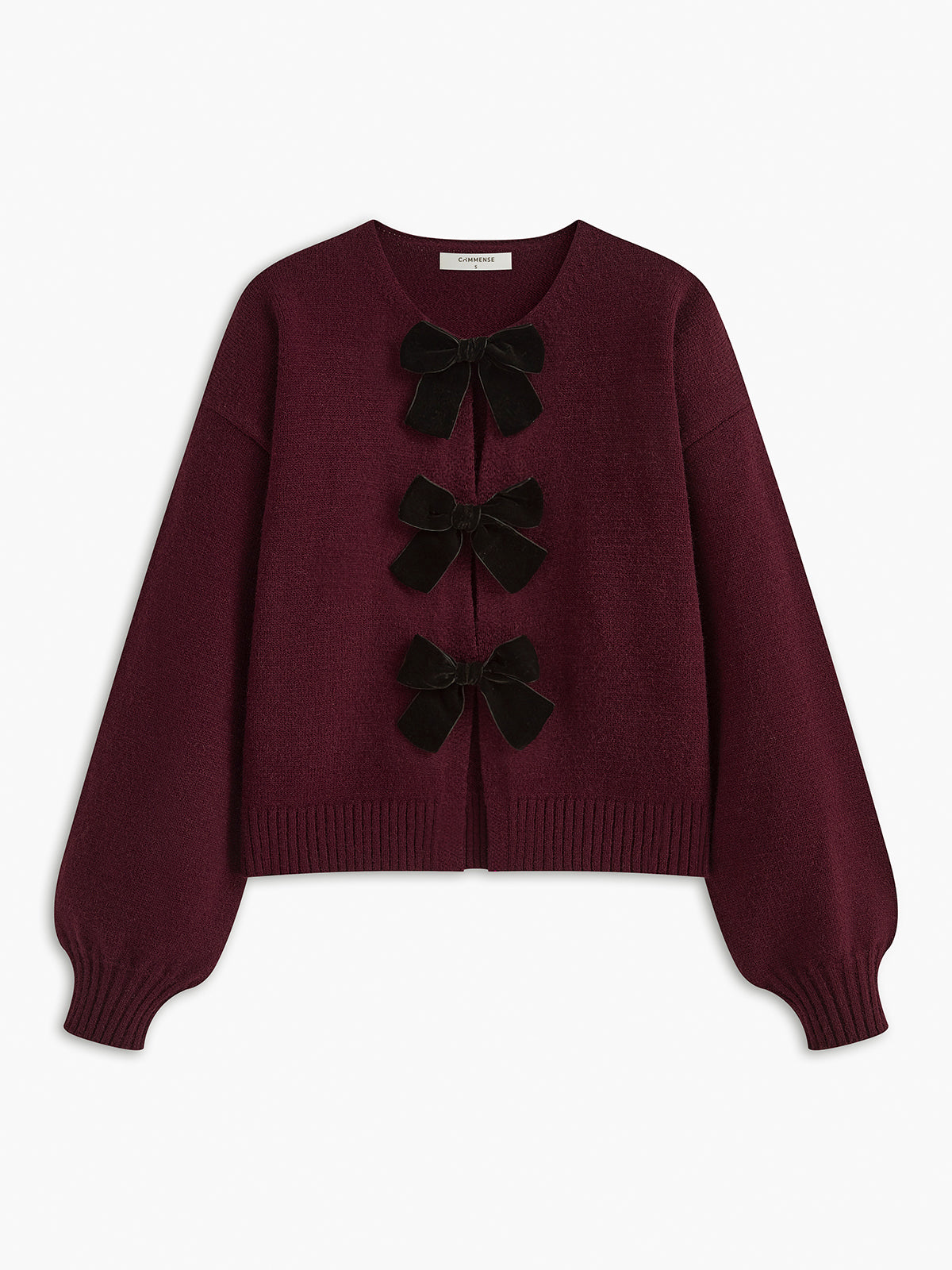 Luxury charm fluwelen trui met strik
