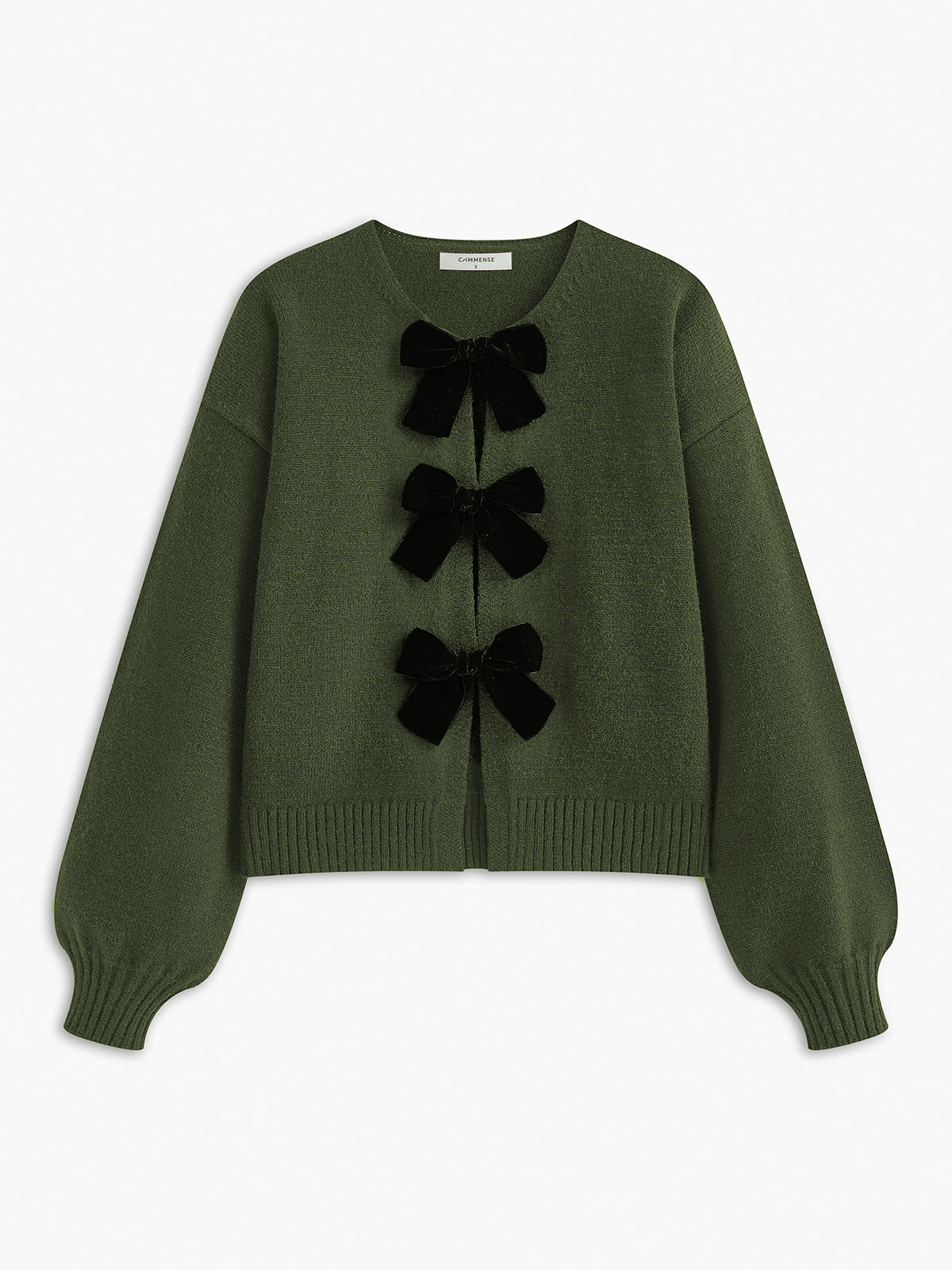 Luxury charm fluwelen trui met strik