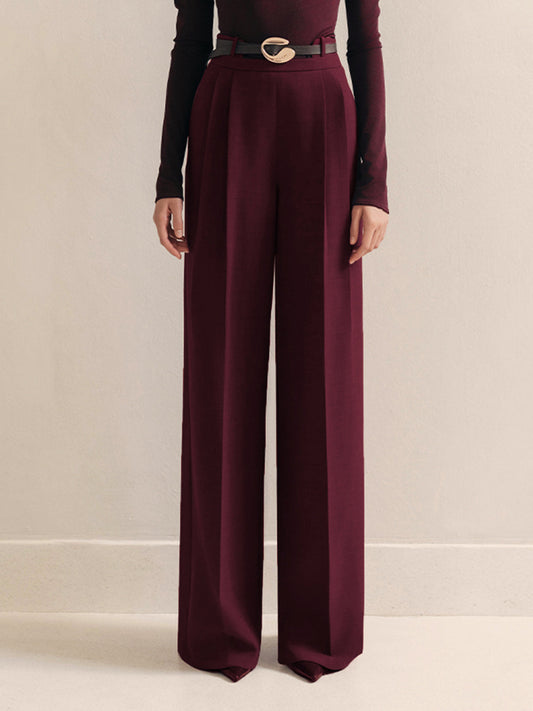 Glamour stylish pleated pants 