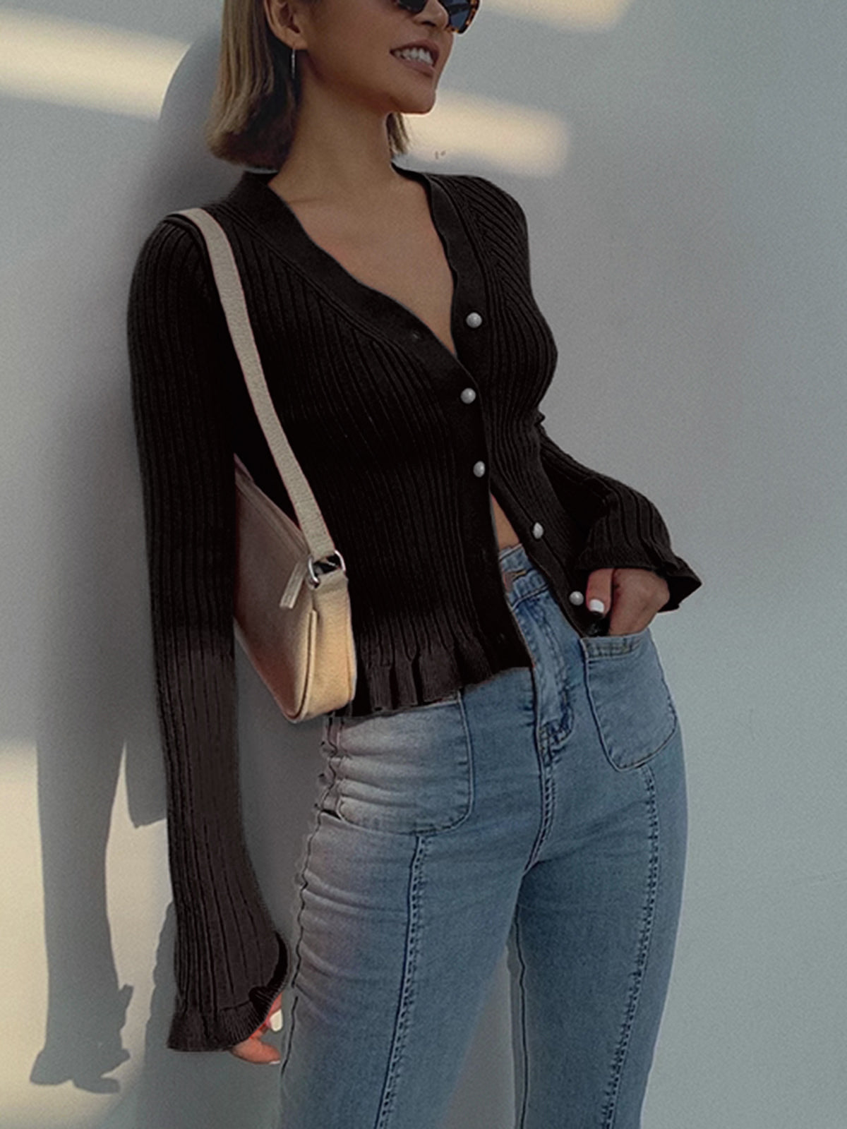 Elegante luxe cardigan