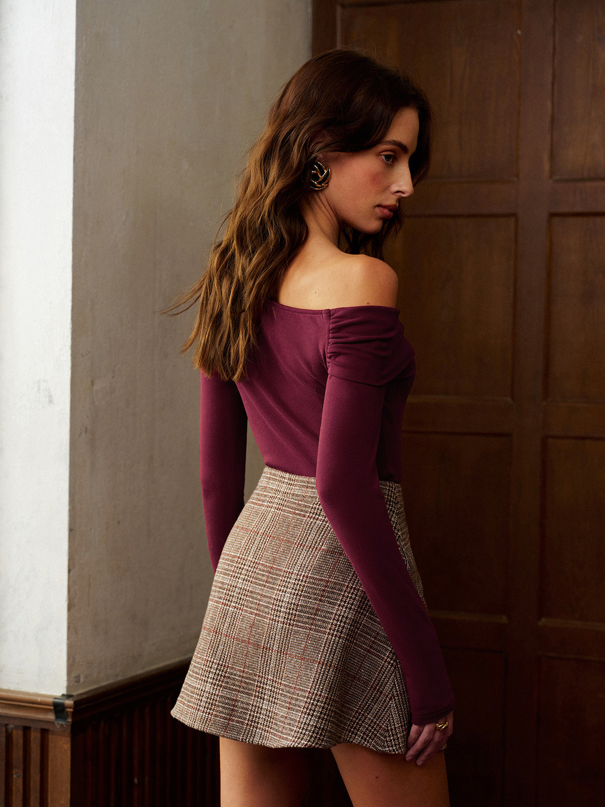 Couture elegance luxury jersey top 