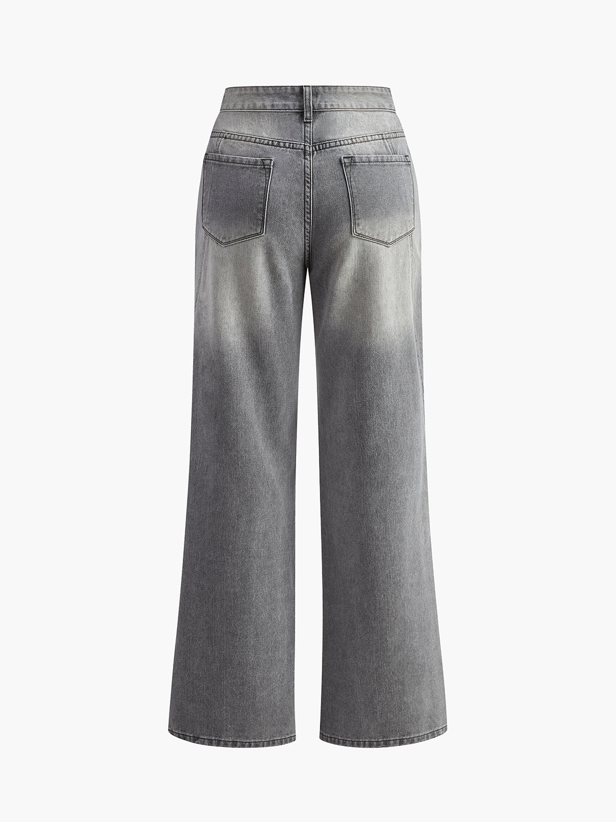 Retro denim classic straight jeans 
