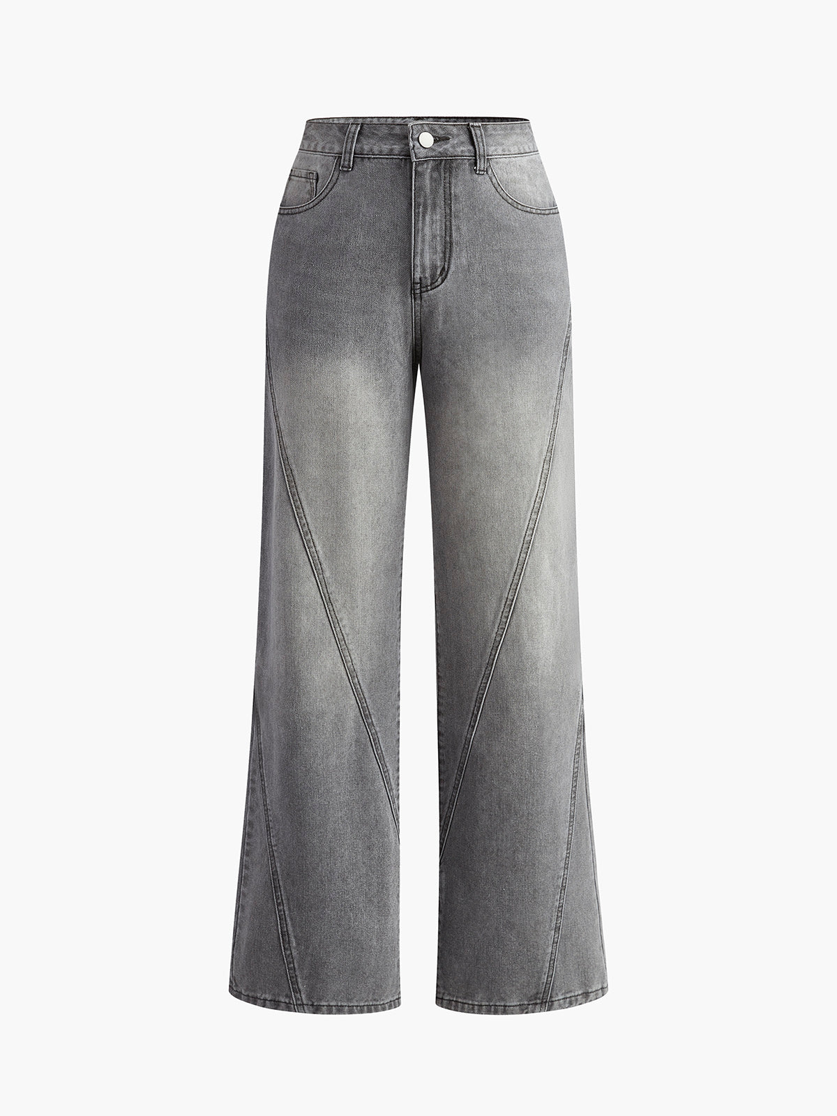 Retro denim classic straight jeans 