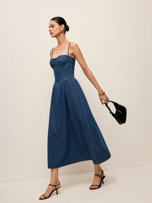 Stijlvolle denim jurk