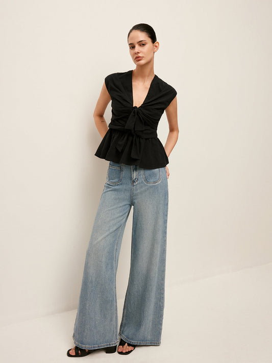 Chic denim broek